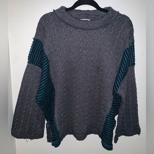 Mystree striped grunge knit sweater top